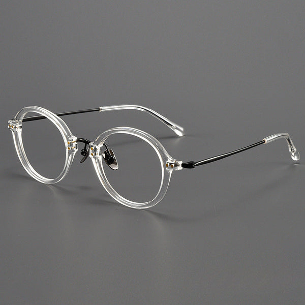 Titanium Vintage Round Eyeglasses FramesBT55003