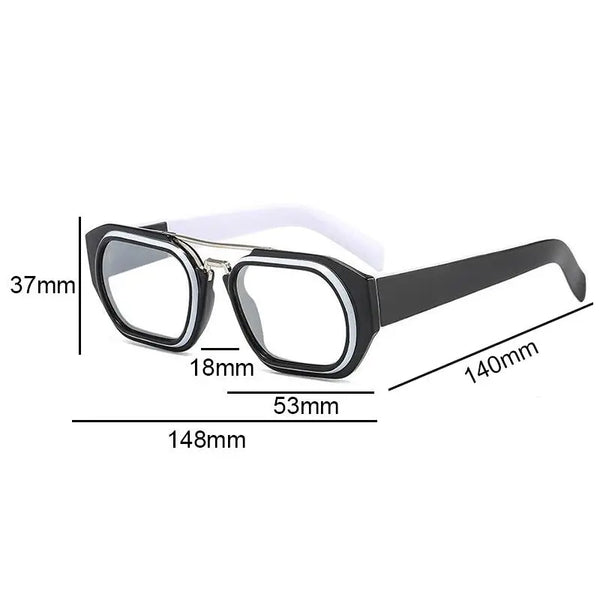Viv Brand Designer Square Glasses Frame