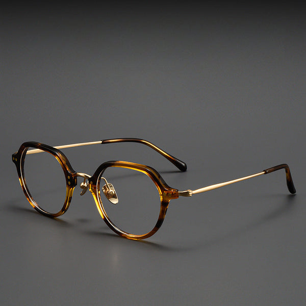 Titanium Vintage Round Eyeglasses Frames ST BT55002