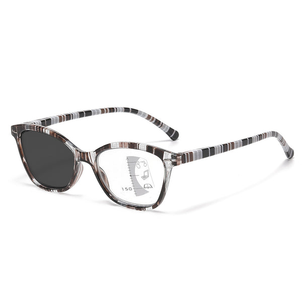 Women’s Ultralight Cat-Eye Photochromic Progressive Reading Glasses - CML7008-2