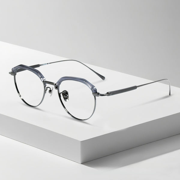 Rao Retro Oval Titanium Glasses Frame