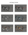 Wexler Vintage Titanium Round Glasses Frame