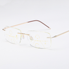 Frameless Ultra-Light Multifocal Progressive Square Anti-Blue Light Reading Glasses