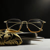 Penni Retro Square Titanium Glasses Frame