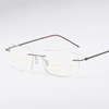 Frameless Ultra-Light Multifocal Progressive Square Anti-Blue Light Reading Glasses