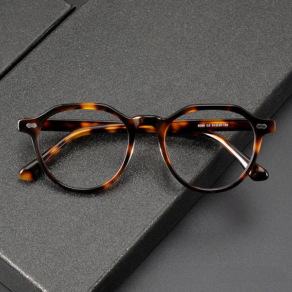 Hamp Classic Geometric Acetate Glasses Frame