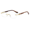 Croxx Square Frameless Stylish Embossed Anti-Blue Light Reading Glasses
