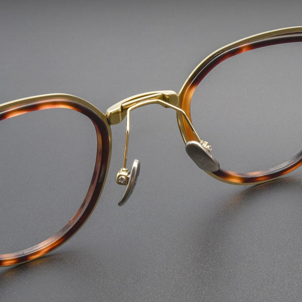 Giffin Retro Square Titanium Glasses Frame