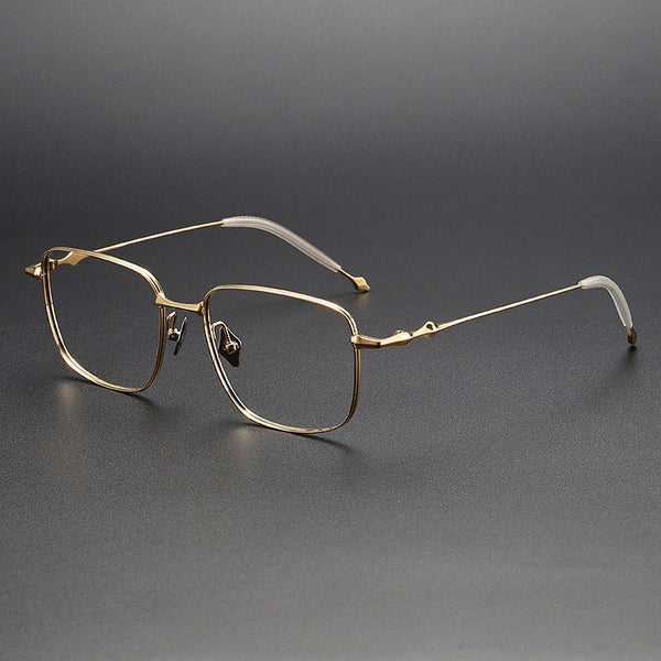 Jonah Vintage Titanium Square Glasses Frame