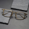 Olawt Retro Titanium Square Glasses Frame