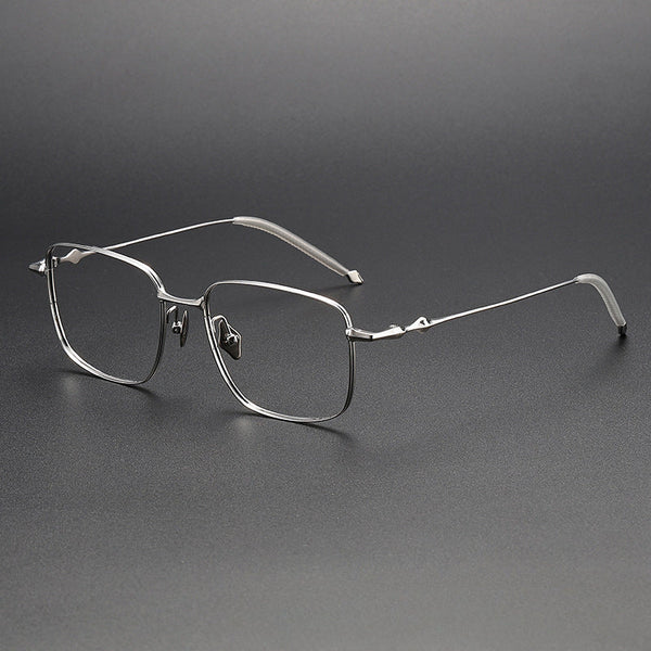 Jonah Vintage Titanium Square Glasses Frame