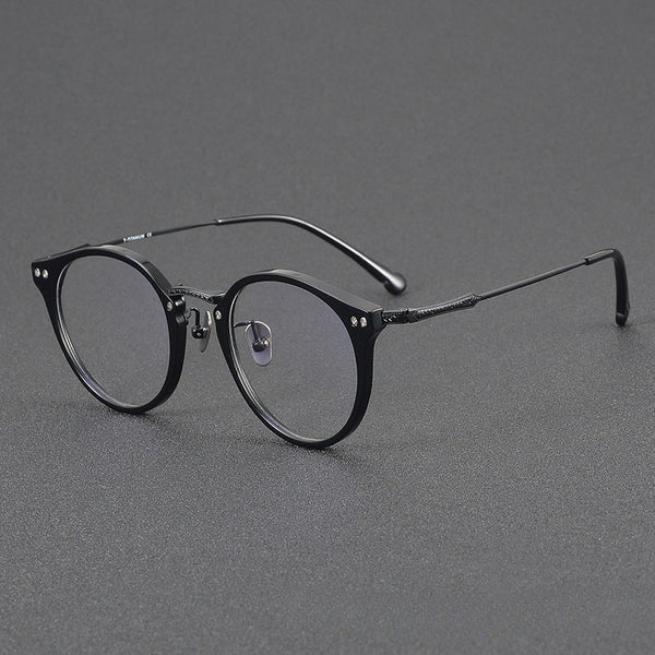 Urso Vintage Titanium Round Glasses Frame