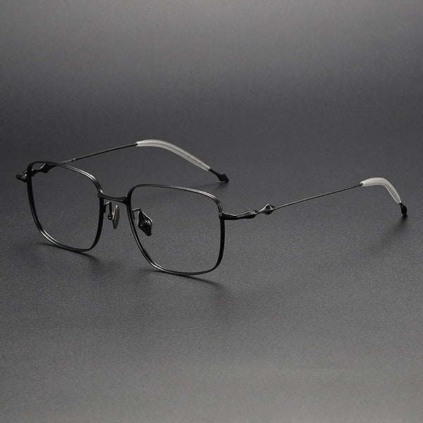 Jonah Vintage Titanium Square Glasses Frame