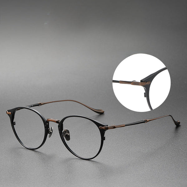 Titanium Oval Glasses Frame M3112