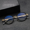 Romel Retro Oval Titanium Business Glasses Frame