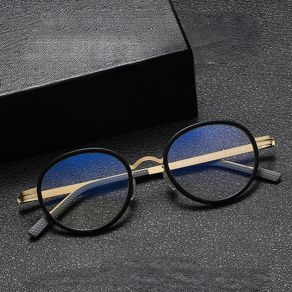Romel Retro Oval Titanium Business Glasses Frame