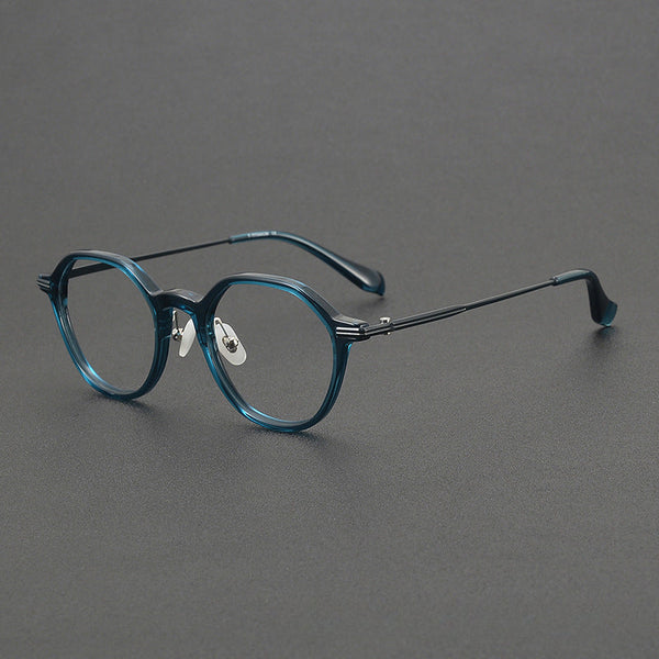 Wexler Vintage Titanium Round Glasses Frame