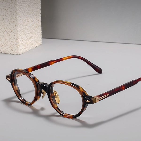 Rau Vintage Oval Acetate Glasses Frame