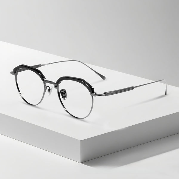 Rao Retro Oval Titanium Glasses Frame
