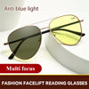 Night Vision Photochromic Blue Light Blocking Multifocal Reading Glasses - CML1990