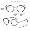 Romel Retro Oval Titanium Business Glasses Frame