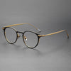 North Ultra-light Pure Titanium Vintage Round Eyeglasses Frame