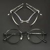 Ngo Vintage Round Titanium Foldable Eyeglasses Frame