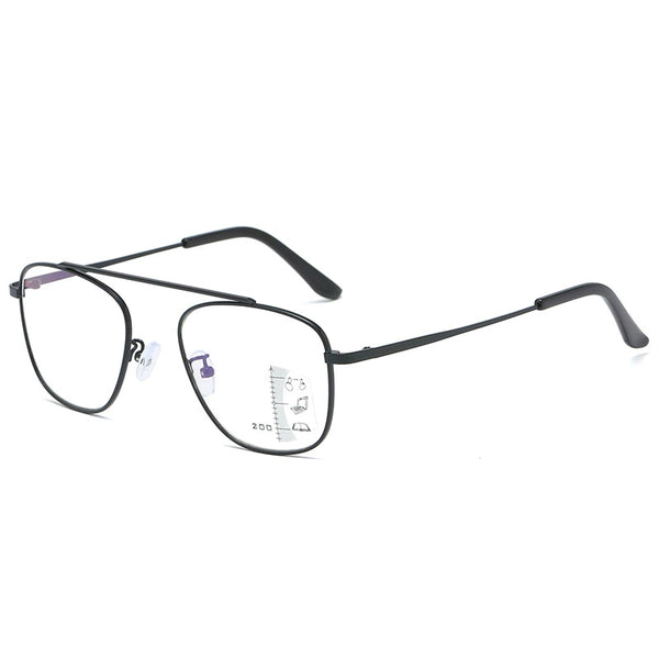 Ultra-light Aviator Multifocal Progressive Anti-Blue Light Reading Glasses