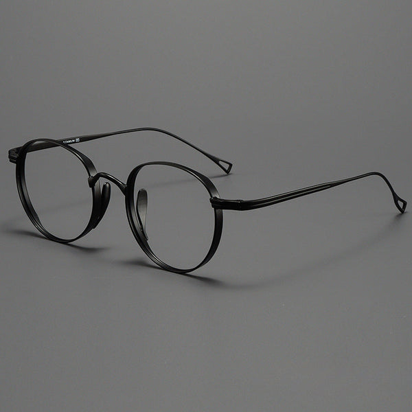 Titanium Vintage Round Eyeglasses Frames ST10519