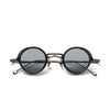 Amill Round Titanium Glasses Frame With Magnetic Sunglasses Clips