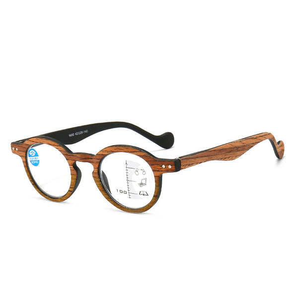 Retro Round Progressive Reading Glasses – Multifocal & Blue Light Blocking - CML1602