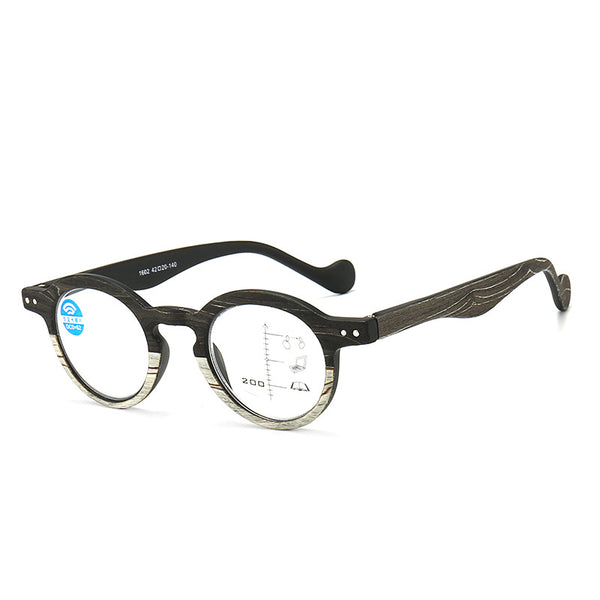 Retro Round Progressive Reading Glasses – Multifocal & Blue Light Blocking - CML1602