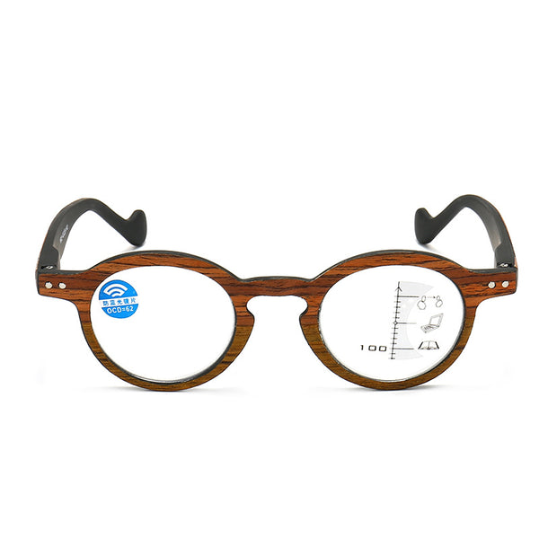 Retro Round Progressive Reading Glasses – Multifocal & Blue Light Blocking - CML1602
