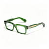 Velora Turquoise Acetate Square Luxury Eyeglasses Handmade Designer Frame