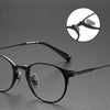 Retro Oval Titanium Ultra-Light Glasses Frame DRX2078
