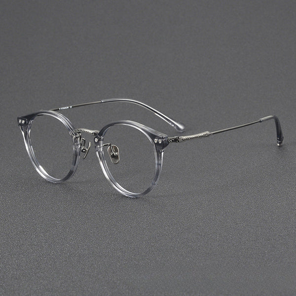 Urso Vintage Titanium Round Glasses Frame