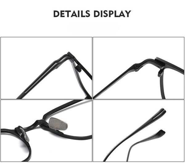 Retro Titanium Square Glasses Frame KJ-40A