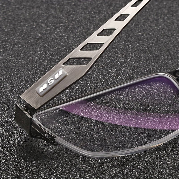 Color-Changing Business Aluminum Alloy Myopia Glasses