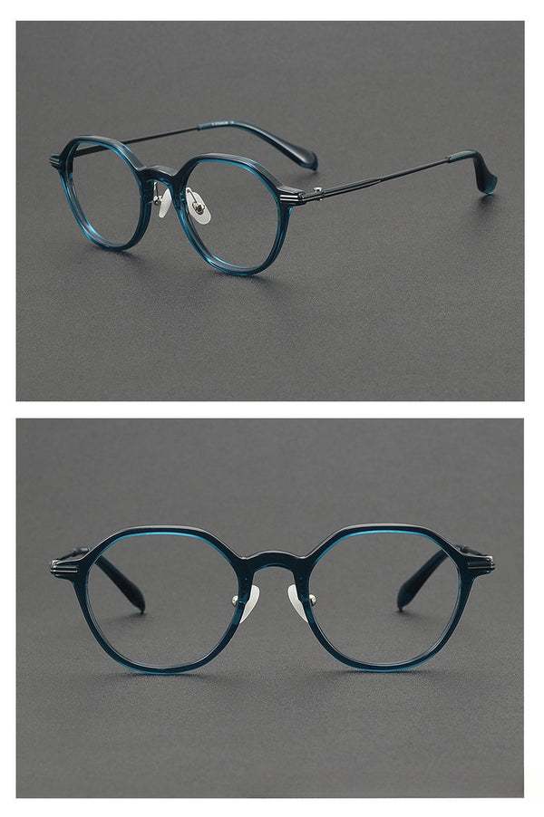 Wexler Vintage Titanium Round Glasses Frame