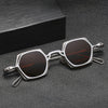 Luz Titanium Vintage Eyeglasses Frame With Sunglasses Clips