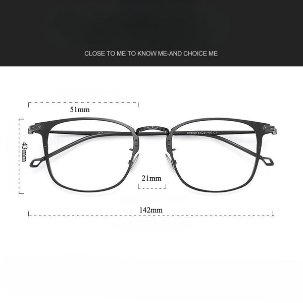 Fashionable ultra-light retro frame 8028