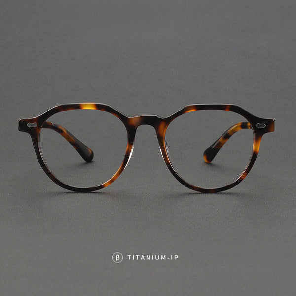Hamp Classic Geometric Acetate Glasses Frame
