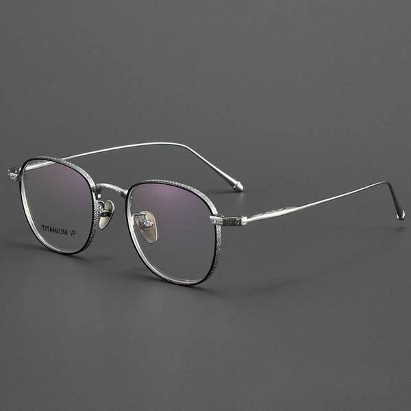 Retro Titanium Square Glasses Frame ST M3090