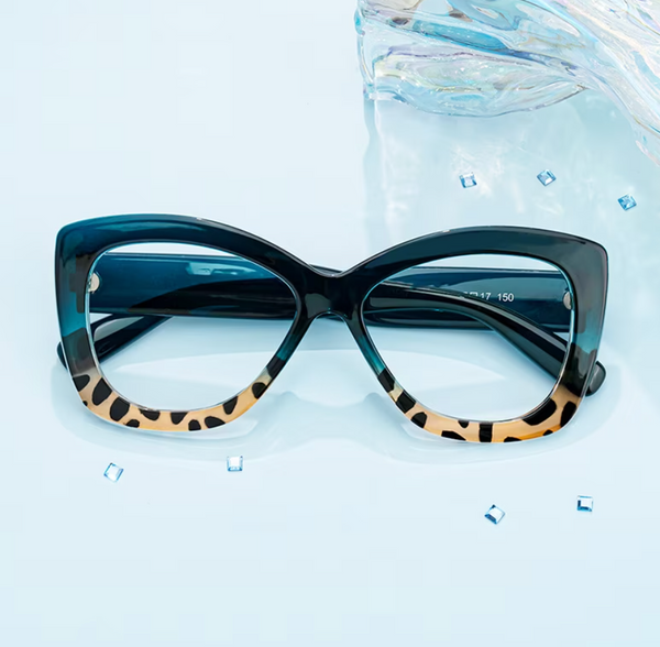 Butterfly Blue Tortoise Eyeglasses