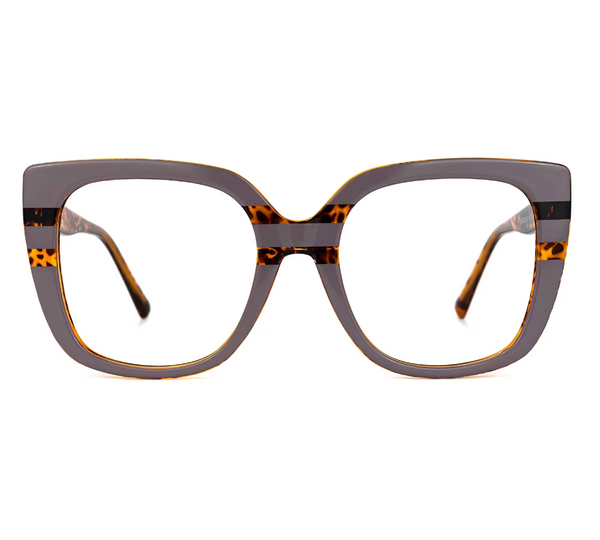 Square Mauve Eyeglasses