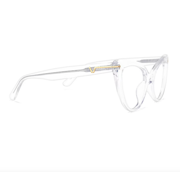 Cat Eye Crystal Clear Eyeglasses
