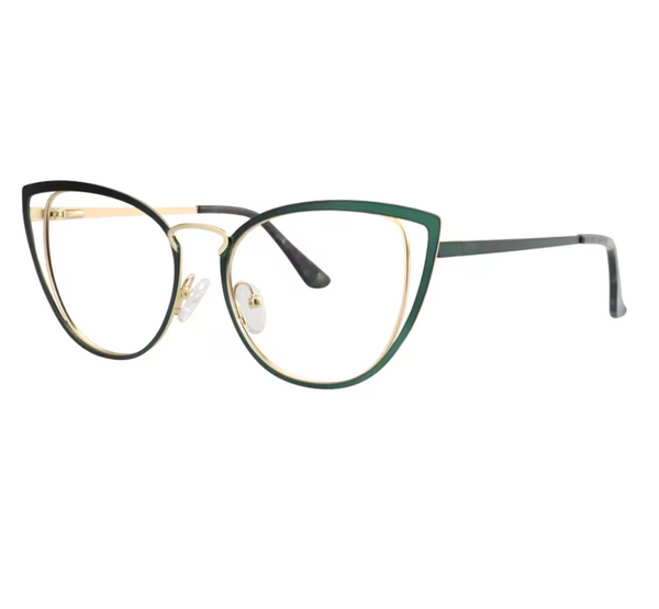 Cat Eye Green Glasses