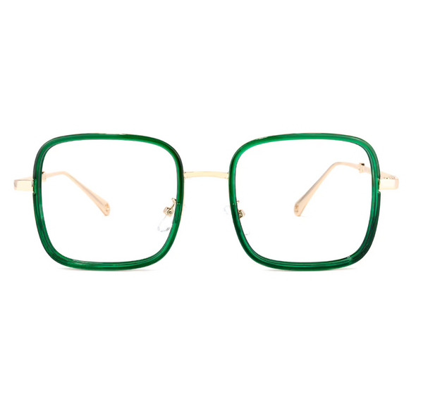 Square Green Eyeglasses