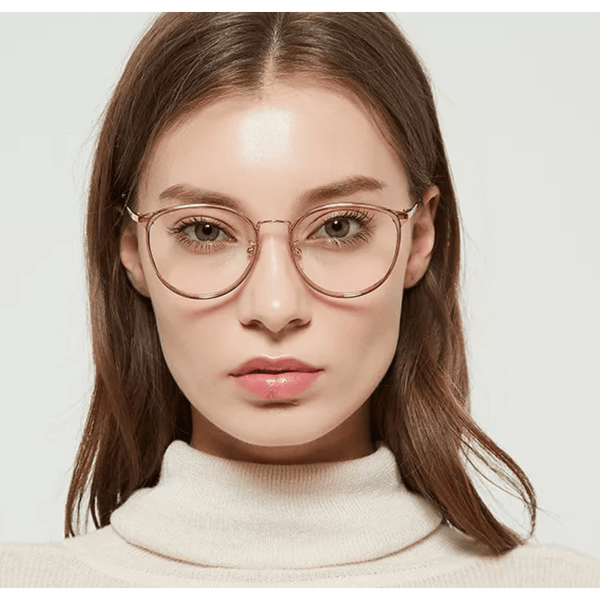Mixed Materials Cat eye Glasses