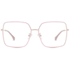 Oversized Metal Square Glasses